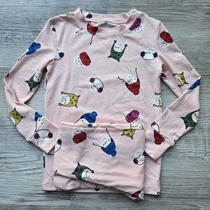 Okie Dokie Toddler Girls Pajamas with Snowman Print - Pink Size 4T